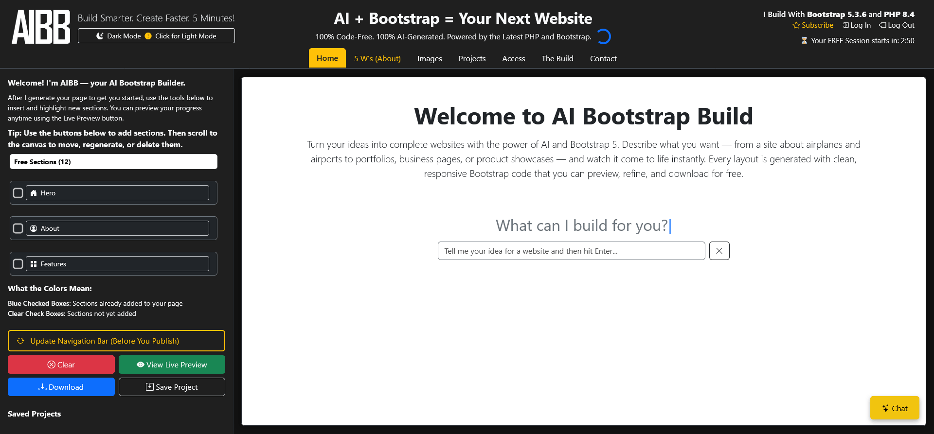 AI Bootstrap Builder